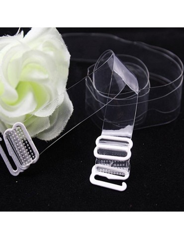 Transparent Invisible Silicone Elastic Non-stick Skin Bra Shoulder Straps