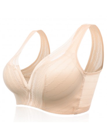 Ice Silk Deep Plunge Side Support Wireless Bras