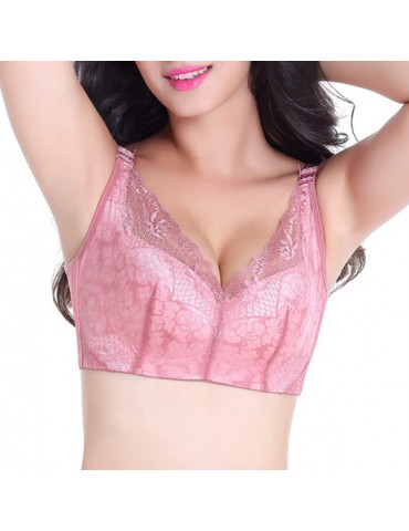Sexy Lace-trim Ultra thin Wireless Printed Breathable Cozy Bras