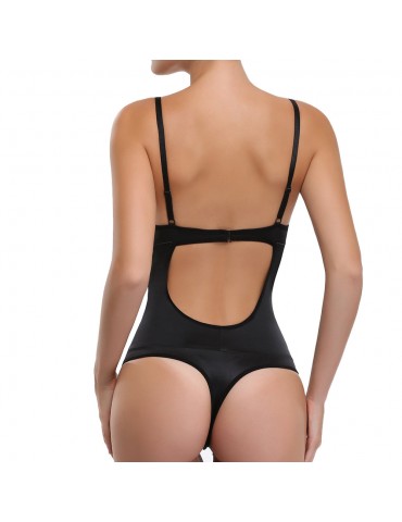 Push Up Belly Control Hollow Out Back Bodysuit Shapewear
