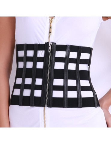 Body Shaper Waist Cincher Corset  Slimming Belt Waist Zipper Fly Hollow Girdle