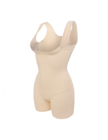 Push Up Open Crotch Belly Control Seamless Bodysuit Shapewear
