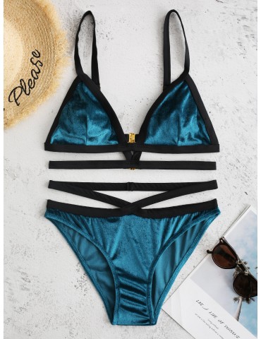 Velevt Sexy Bikinis Women Swimsuits Backless Multi-Straps Swimwear