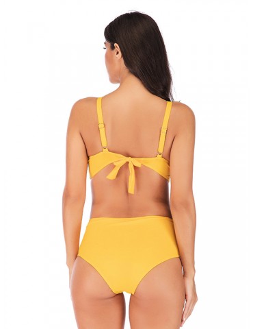 Plus Size Sexy Hollow High Waisted Bandage Monikini